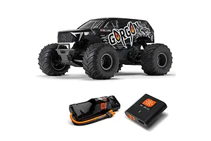 ARRMA Gorgon 4X2 Mega 550 RC Monster Truck Electric 2WD 1/10 Scale RTA Kit - Black image 102636