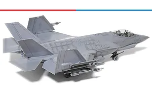 Tamiya 1/48 Lockheed Martin F-35C Lightning II Scaled Plastic Model Kit image 102696