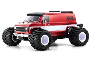 Kyosho Fazer Mk2 FZ02L Mad Van VE-BT RC Monster Truck Electric Brushless 4WD 1/10 Scale RTR - Red 34491T1C