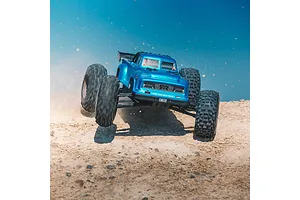 ARRMA NOTORIOUS 6S V5 4X4 BLX RC Stunt Truck Electric Brushless 4WD 1/8 Scale RTR - Blue image 103136