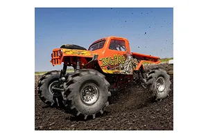 Losi LMT Bog Hog 4X4 Solid Axle Mega RC Monster Truck Electric Brushless 4WD 1/8 Scale RTR - Orange image 103174