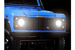 Tamiya CC-02 1990 Land Rover Defender 90 RC Rock Crawler Electric 4WD 1/10 Scale Kit (No ESC) - Blue image 103287