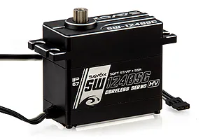 Savox Aluminium SW-1240SG 1/5 70kg 8.4V Coreless Metal Geared Servo - Black image 103765