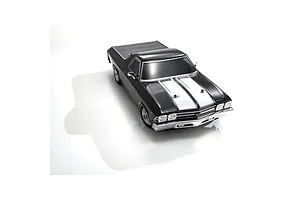 Kyosho Fazer Mk2 1969 Chevrolet El Camino SS 396 RC Car Electric 4WD 1/10 Scale RTR - Tuxedo Black image 104089