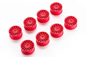 Kyosho 1/10 Aero 24 15 Spoke Rims 8Pcs - Fluorescent Pink