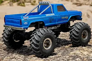 FMS FCX24 Smasher RC Monster Truck Electric 4WD 1/24 Scale RTR - Blue image 104779