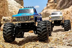 FMS FCX24 Smasher RC Monster Truck Electric 4WD 1/24 Scale RTR - Blue image 104780