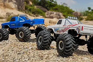 FMS FCX24 Smasher RC Monster Truck Electric 4WD 1/24 Scale RTR - Blue image 104781