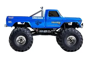 FMS FCX24 Smasher RC Monster Truck Electric 4WD 1/24 Scale RTR - Blue image 104784