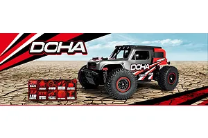 Maverick Doha RC Desert Truck Electric 4WD 1/20 Scale RTR - Red image 105079