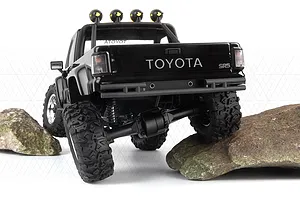 HPI Venture18 Flux 1985 Toyota Hilux SR5 RC Rock Crawler Electric Brushless 4WD 1/18 Scale RTR - Black image 105712