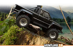 HPI Venture18 1985 Toyota Hilux SR5 RC Rock Crawler Electric 4WD 1/18 Scale RTR - Black image 105720