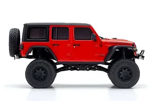 Kyosho Mini-Z Jeep Wrangler Unlimited Rubicon RC Rock Crawler Electric 4WD RTR - Firecracker Red image 105855