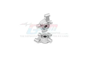 GPM Aluminium Steering Hubs with Larger Bearings 2Pcs - Silver
