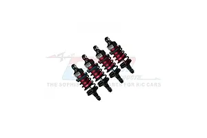GPM Aluminium Front and Rear 60mm Ultra Shocks Set - Red