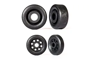 Traxxas Black Wheelie Bar Wheels 4Pcs image 106426