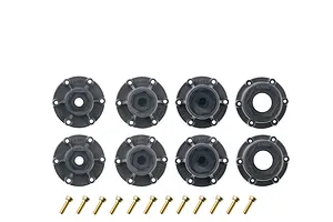Louise 1/10 MT-Pioneer (Soft) Tyres on (0&amp;quot;, 1/2&amp;quot; Offset) Black Rims with Hex Adapters - Glued Wheels 2Pcs image 3