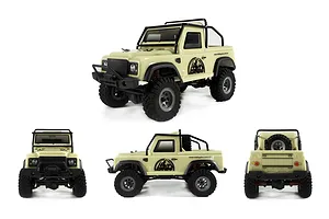 Hobby Plus CR-24 Defender RC Rock Crawler Electric 4WD 1/24 Scale RTR - Light Yellow image 106682
