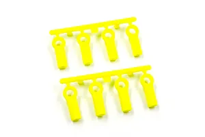 Yeah Racing 4.8x15mm M3 Plastic Ball Ends 8Pcs - Yellow