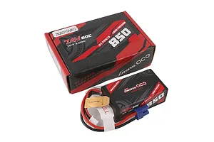 Gens Ace 7.4V 850mAh 60C Hard Case LiPo Battery image 107776