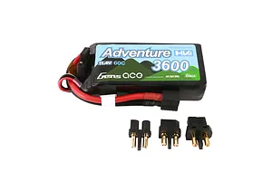 Gens Ace G-Tech Adventure 11.4V 3600mAh 60C HV Soft Case LiPo Battery image 107916