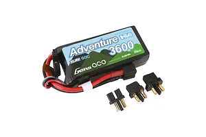 Gens Ace G-Tech Adventure 11.4V 3600mAh 60C HV Soft Case LiPo Battery image 107917