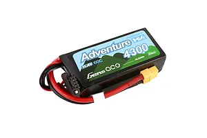 Gens Ace G-Tech Adventure 11.4V 4300mAh 60C HV Soft Case LiPo Battery GEA433S60X6GT