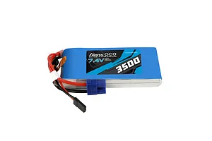 Gens Ace 7.4V 3500mAh RX Soft Case LiPo Battery image 108047