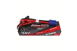 Gens Ace 7.4V 5300mAh 60C 2S Hard Case LiPo Battery image 108253