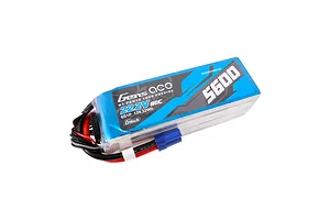 Gens Ace 22.2V 5600mah 80C 6S Soft Case LiPo Battery image 108258