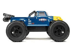 ARRMA Notorious 6S V6 BLX RC Stunt Truck Electric Brushless 4WD 1/8 Scale RTR - Blue image 108273