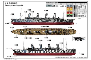 Trumpeter 1/200 Olympic Ocean-Liner Scaled Plastic Model Kit image 108495