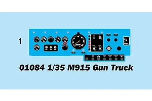 Trumpeter 1/35 M915 Gun Truck Scaled Plastic Model Kit image 108517