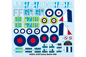 Trumpeter 1/48 Fairey Battle Mk1 Light Bomber Scaled Plastic Model Kit image 108527