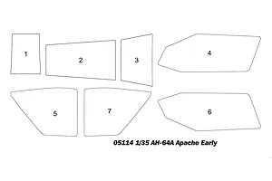 Trumpeter 1/35 Apache AH-64A (Late) Helicopter Scaled Plastic Model Kit image 108538