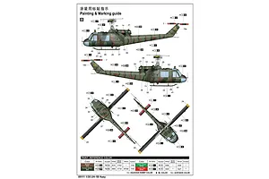 Trumpeter 1/35 Bell UH-1B Huey Iroquois Helicopter Scaled Plastic Model Kit image 108553