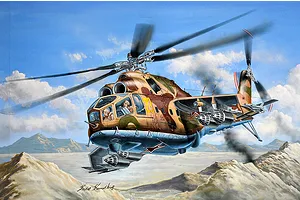 Trumpeter 1/48 Mi-24A Hind-B Gunship Helicopter Scaled Plastic Model Kit image 108565