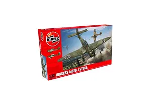 Airfix 1/72 Junkers Ju87 B-1 Stuka Bomber Scaled Plastic Model Kit image 108609