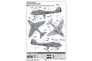 Trumpeter 1/72 A-6E TRAM Intruder Attack Aircraft Scaled Plastic Model Kit image 108615