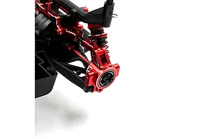 Yeah Racing Aluminium Rear Hubs 2Pcs - Red image 108717