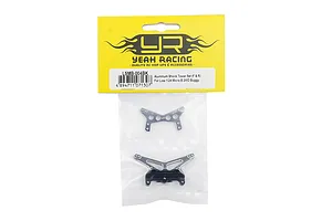 Yeah Racing aluminium front and rear shock tower set for Losi 1/24 Micro-B 2WD buggy in original yellow and white retail packaging.