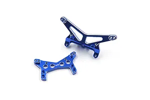 Yeah Racing Aluminium Front and Rear Shock Towers 2Pcs - Dark Blue