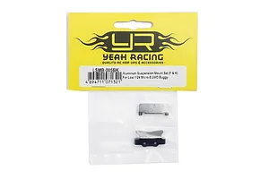 Yeah Racing aluminium suspension mount set for Losi 1/24 Micro-B in original yellow and white retail packaging.