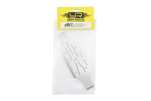 Yeah Racing stainless steel chassis skid plate for Losi 1/24 Micro-B 2WD buggy in original retail packaging.