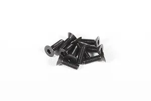 Axial 3x10mm Fine Thread Countersunk Head Screws 10Pcs