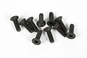 Axial 3x10mm Fine Thread Countersunk Head Screws 10Pcs