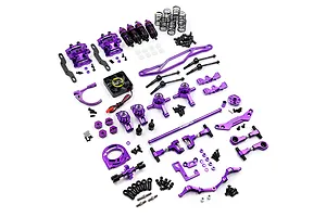 Yeah Racing Aluminium Conversion Kit - Magenta image 108811