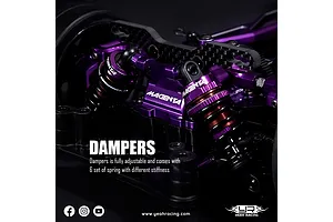 Yeah Racing Aluminium Conversion Kit - Magenta image 108820