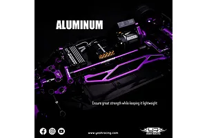 Yeah Racing Aluminium Conversion Kit - Magenta image 108823