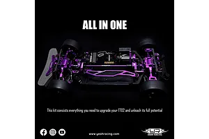 Yeah Racing Aluminium Conversion Kit - Magenta image 108824